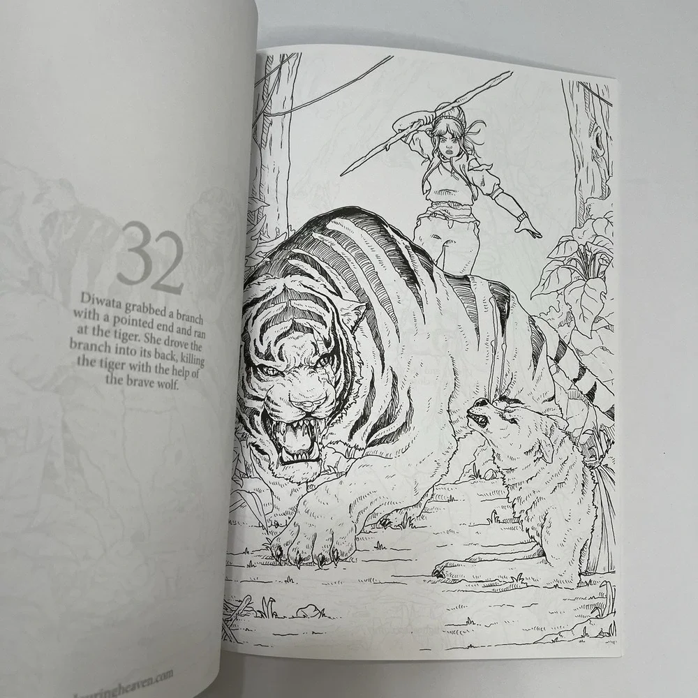 Colouring Heaven Adult Coloring Book ‎ A Colourful Adventure Storybook #76